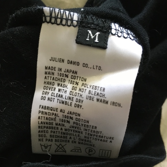 New JULIEN DAVID Japan Black Cotton Soldier Print Tee M - Picture 4 of 4